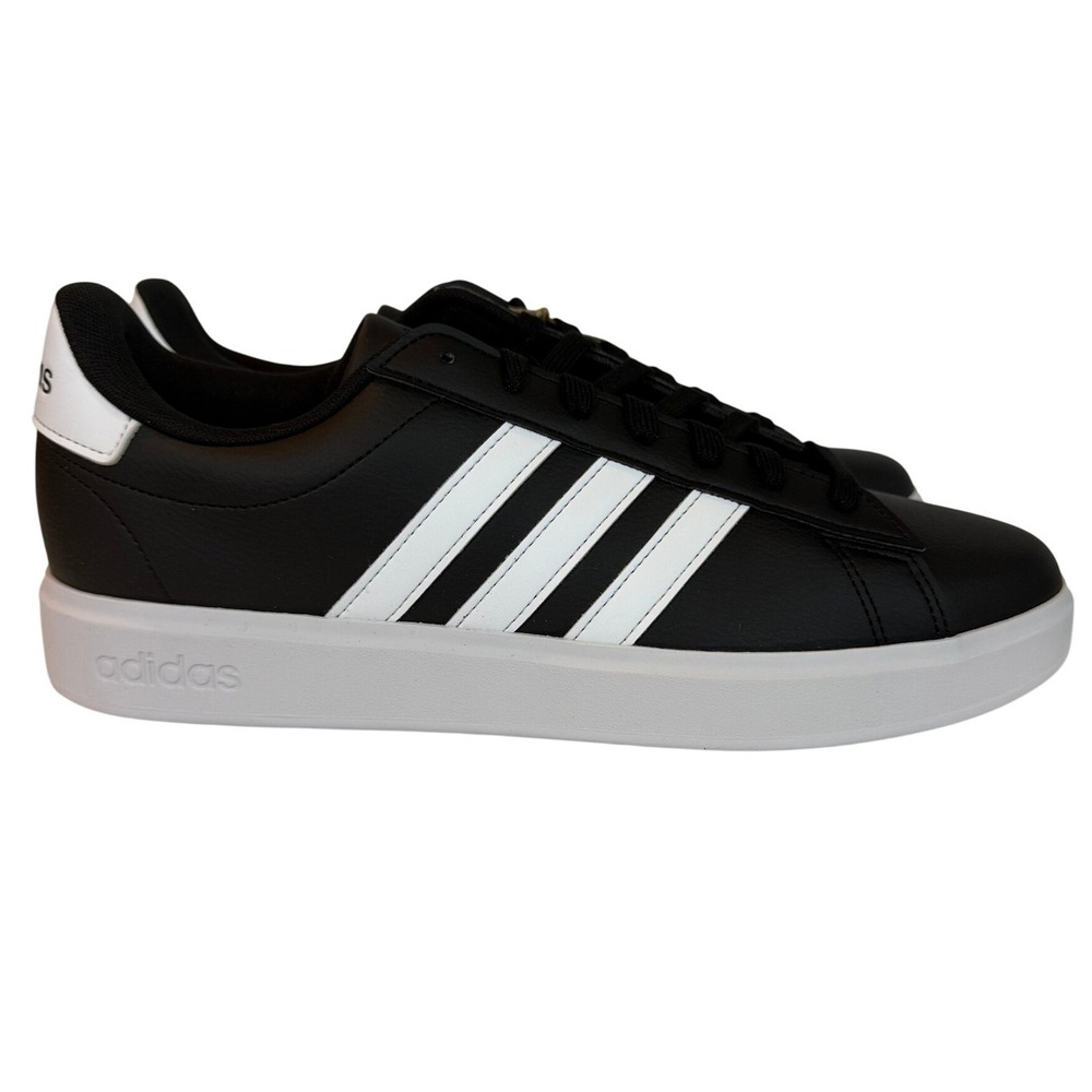 Adidas Grand Court 2.0 Mens Sneakers Black White Size 11
